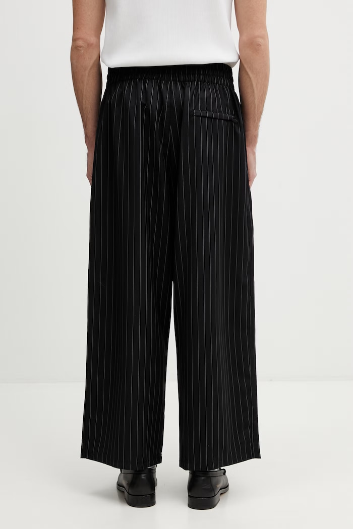 Îmbrăcăminte adidas Originals x Willy Chavarria pantaloni pentru bărbați cu amestec de lână merino KR8688 negru