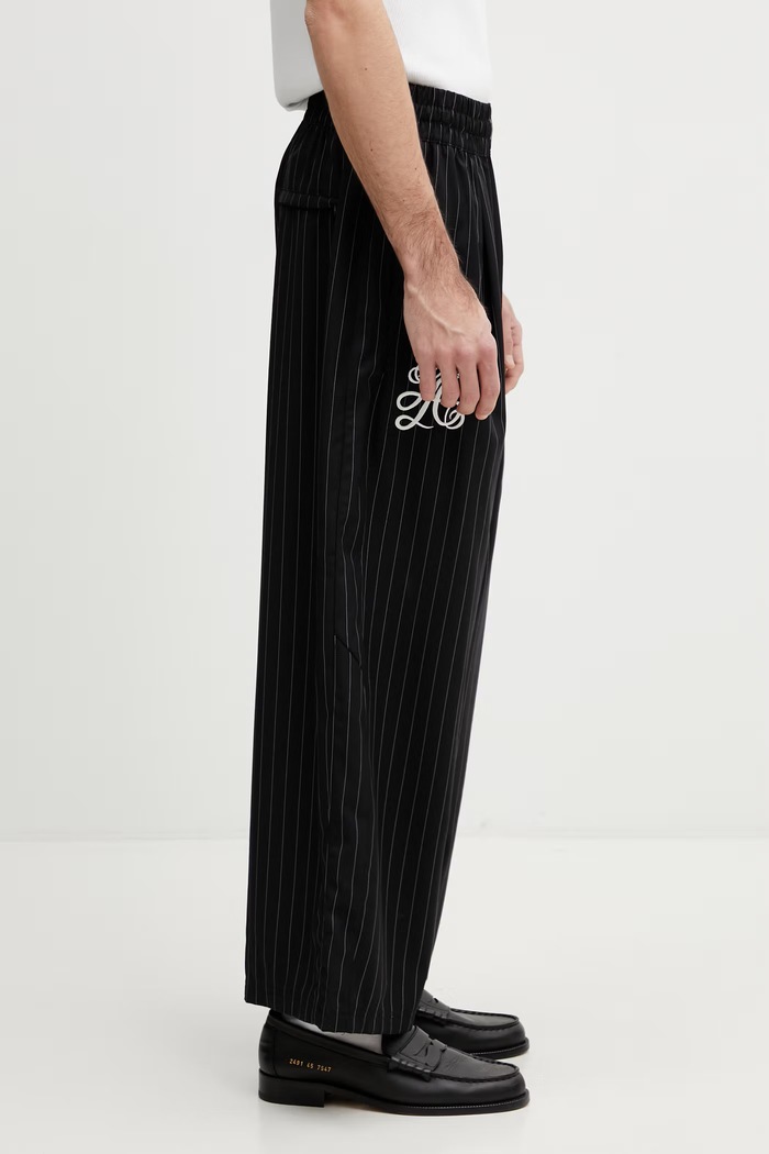 adidas Originals x Willy Chavarria pantaloni pentru bărbați cu amestec de lână merino negru KR8688