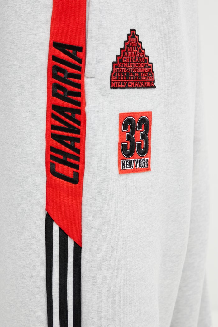 adidas Originals x Willy Chavarria pantaloni de trening cu bumbac pentru bărbați KV2249 gri