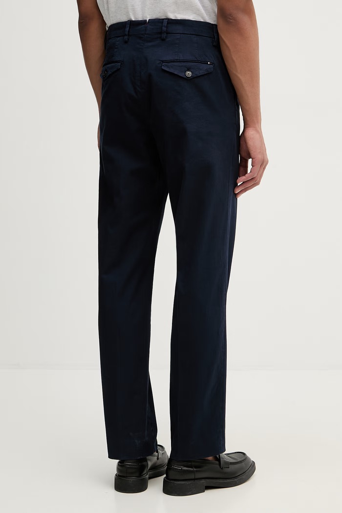 Oblečenie Tommy Hilfiger nohavice regular pánske bavlnené s elastanom MW0MW42714 tmavomodrá