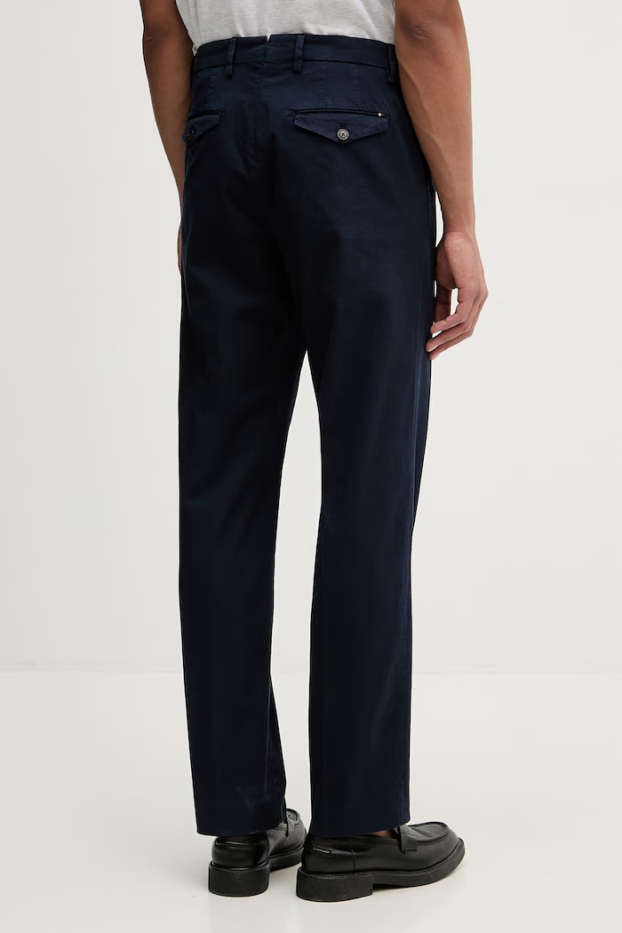 Oblečenie Tommy Hilfiger nohavice regular pánske bavlnené s elastanom MW0MW42714 tmavomodrá