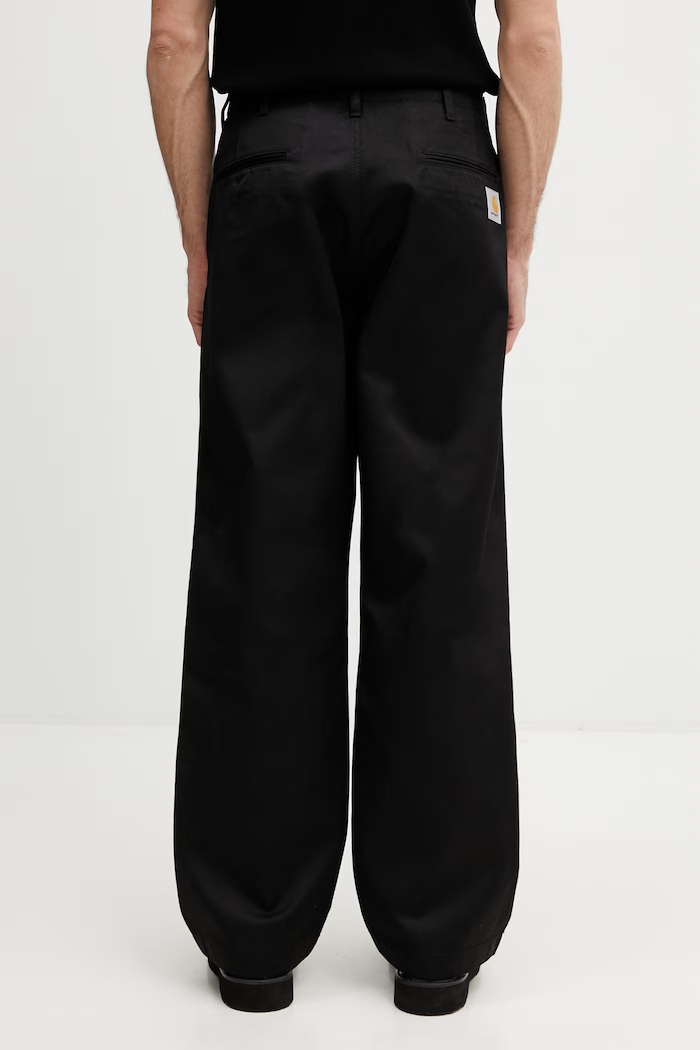 Abbigliamento Carhartt WIP Harold Pant pantaloni straight in cotone da uomo I036502.8901 nero