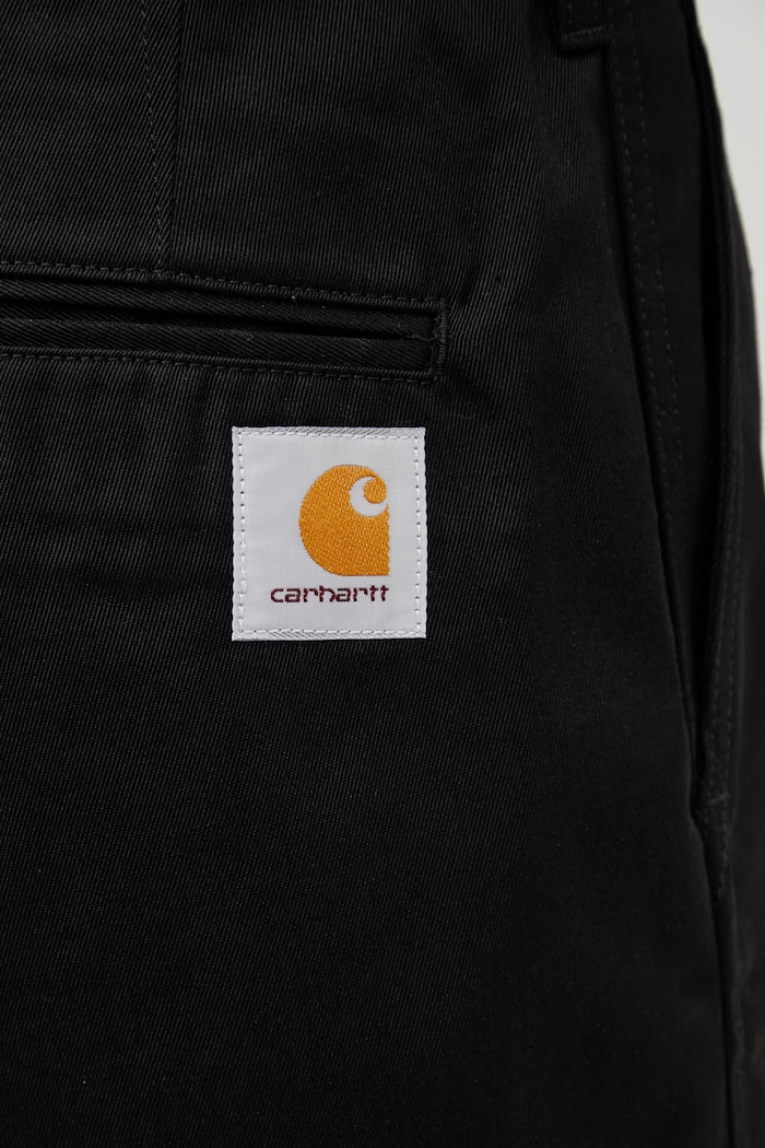 Carhartt WIP Harold Pant pantaloni straight in cotone da uomo nero I036502.8901