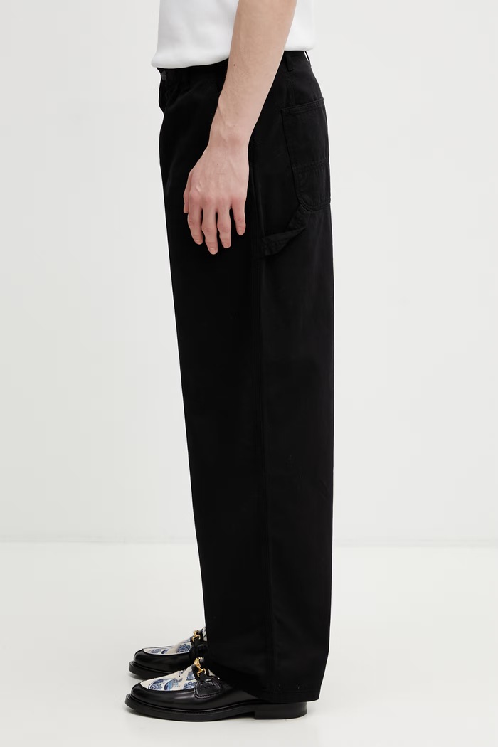 Carhartt WIP Holden Pant pantaloni in cotone da uomo I036501.89GD nero SS26