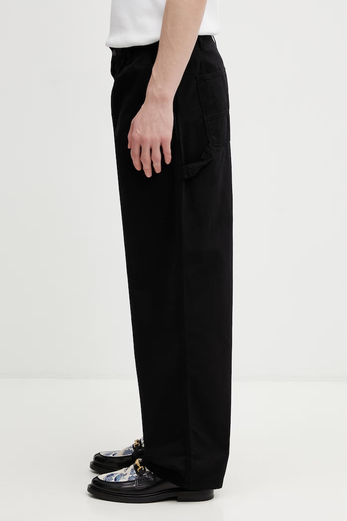 Carhartt WIP Holden Pant pantaloni in cotone da uomo I036501.89GD nero SS26