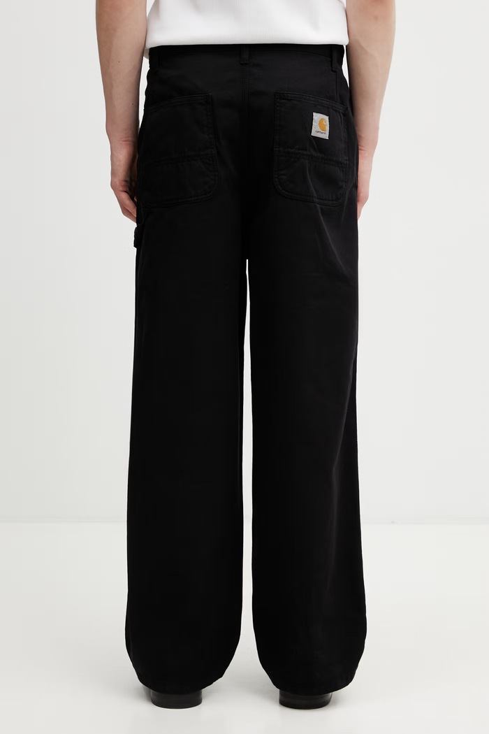 Abbigliamento Carhartt WIP Holden Pant pantaloni in cotone da uomo I036501.89GD nero