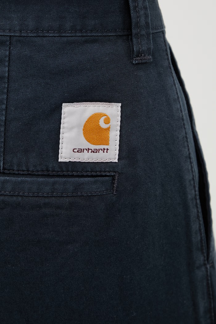 Carhartt WIP Brady Pant стандартен панталон памучен мъжки тъмносин I035655.3IW06