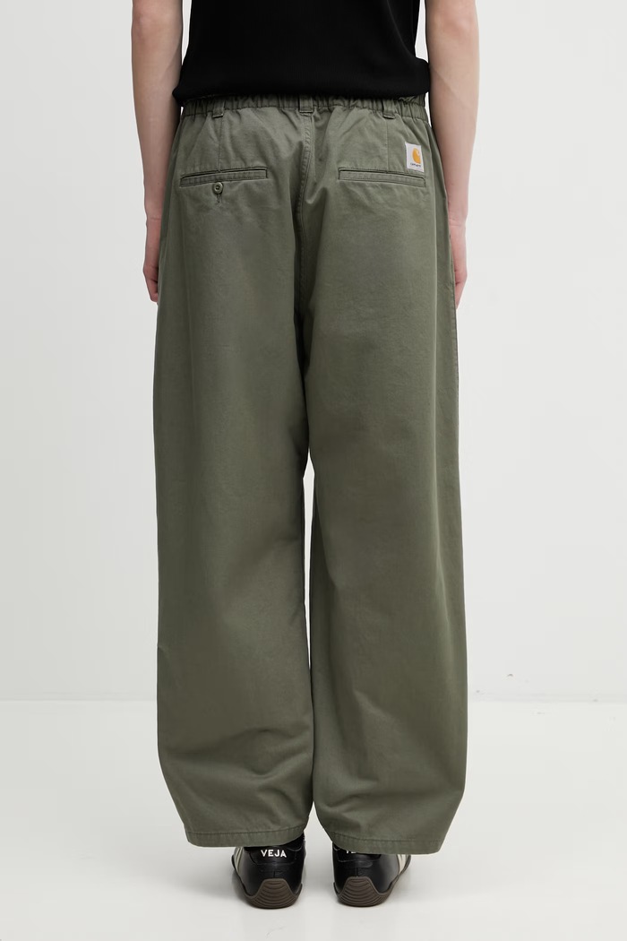 Îmbrăcăminte Carhartt WIP Marv Pant pantaloni din bumbac pentru bărbați I033129.1106 verde