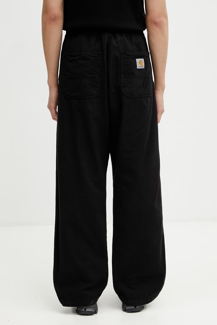 Ρούχα Carhartt WIP Walton Pant παντελόνι ανδρικό βαμβακερό I036492.89GD μαύρο