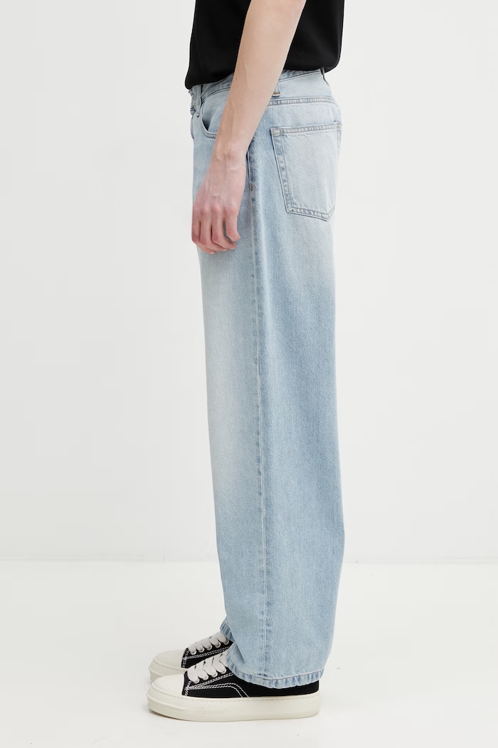 Carhartt WIP Landon Pant blugi relaxed fit pentru bărbați I030468.01WU albastru SS26