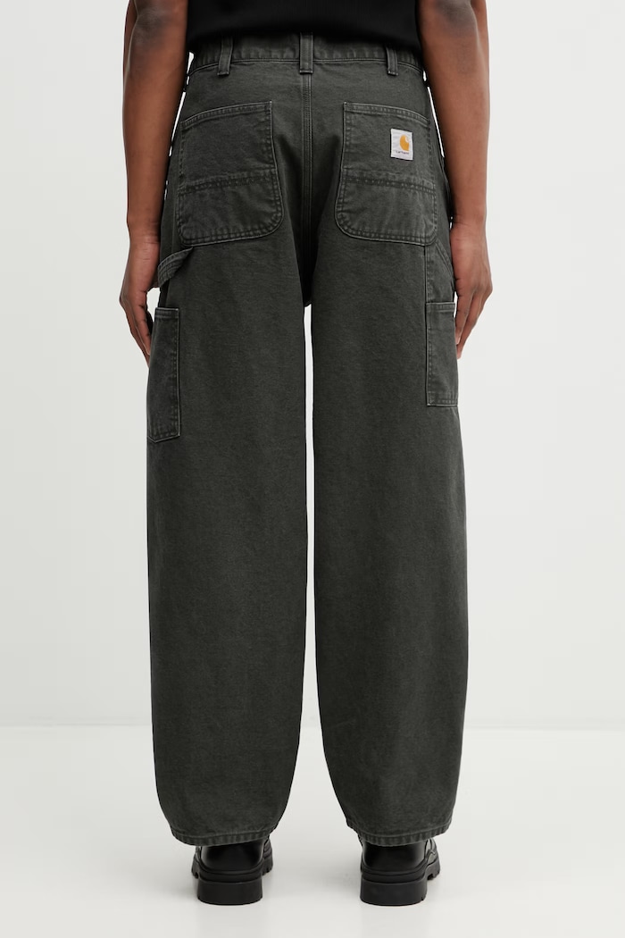 Odjeća Carhartt WIP OG Single Knee Pant hlače od pamuka za muškarce I035637.3IQ06 zelena