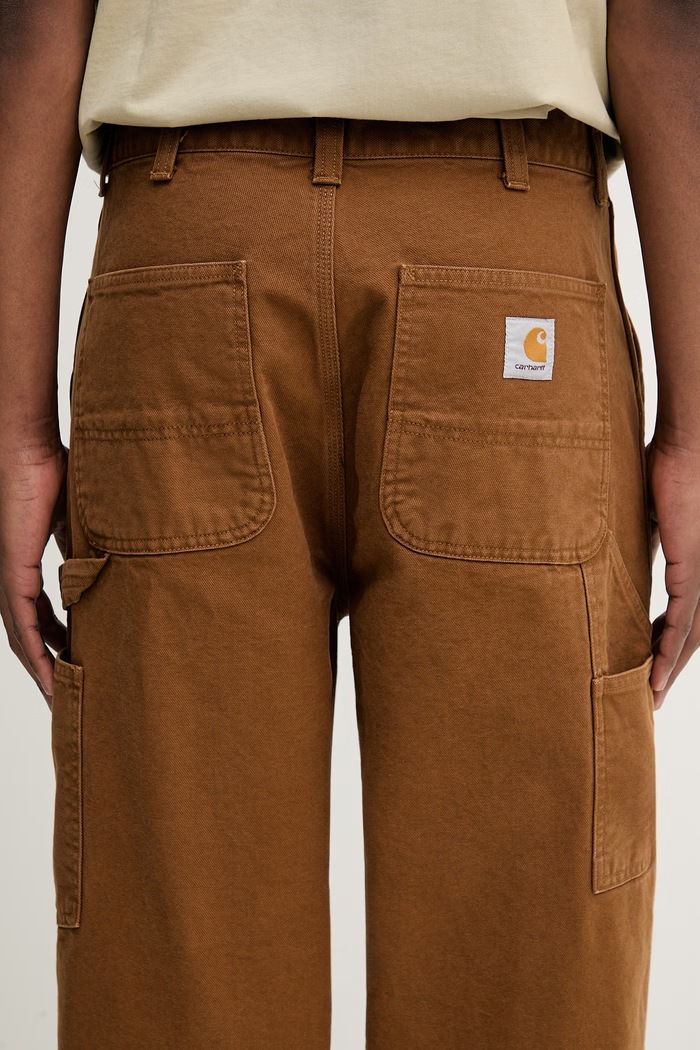 Carhartt WIP OG Single Knee Pant панталон памучен мъжки кафяв I035637.HZ06