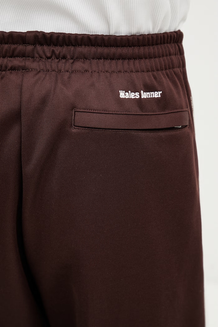 adidas Originals x Wales Bonner pantaloni de trening cu bumbac pentru bărbați maro KR1060