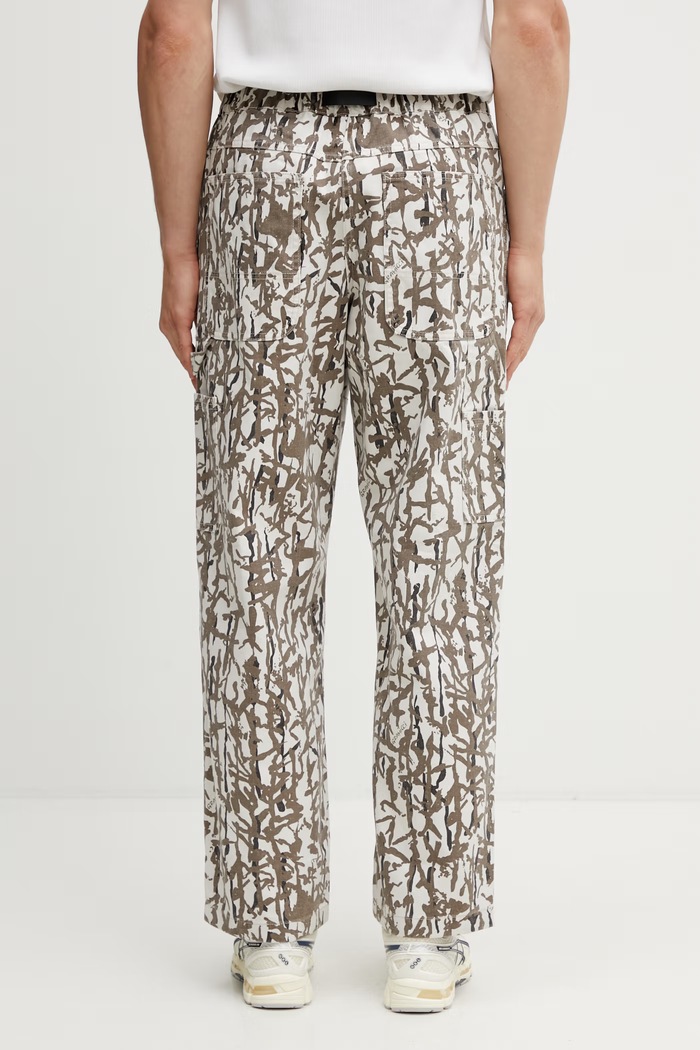 Îmbrăcăminte Gramicci TAOS CANVAS PANT pantaloni wide leg din bumbac pentru bărbați G6SM.P008. maro