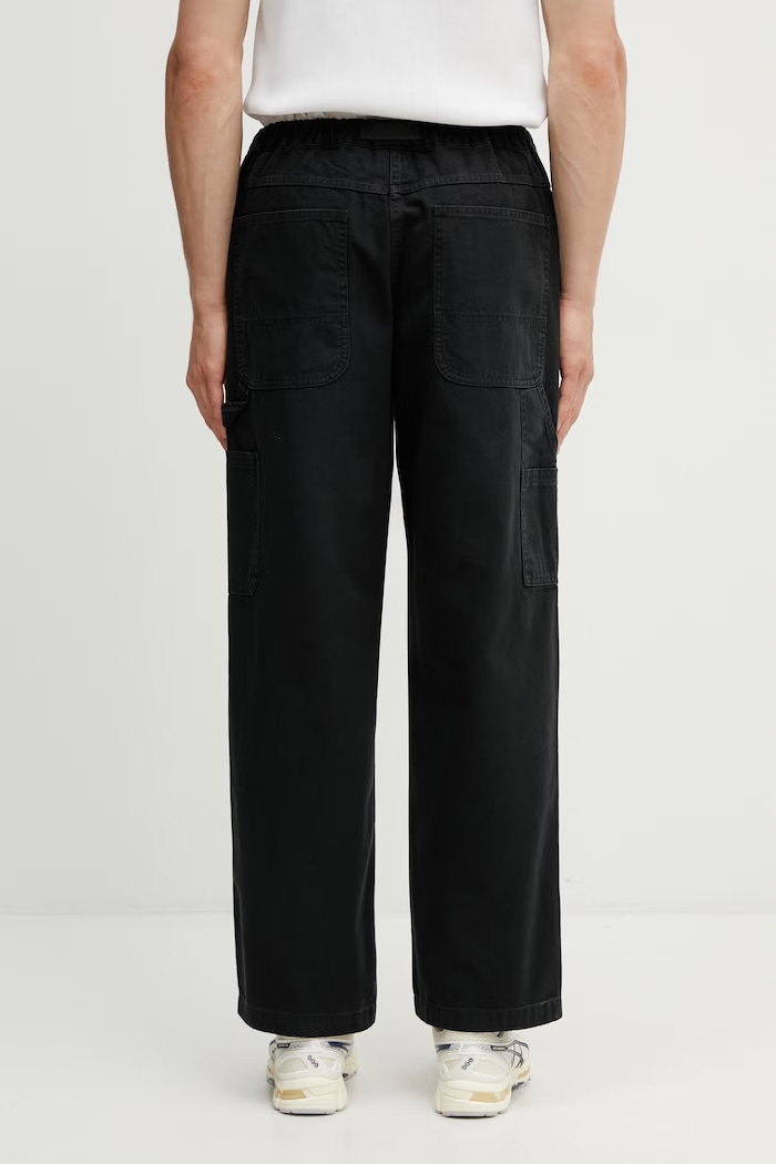 Îmbrăcăminte Gramicci TAOS CANVAS PANT pantaloni wide leg din bumbac pentru bărbați G6SM.P008. negru
