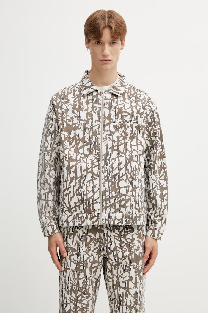 Gramicci TAOS CANVAS JACKET geacă de tranziție din bumbac pentru bărbați maro G6SM.J009.