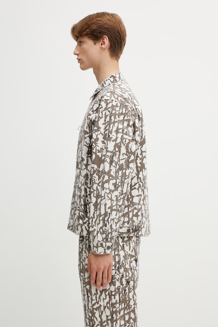 Gramicci TAOS CANVAS JACKET geacă de tranziție din bumbac pentru bărbați G6SM.J009. maro SS26