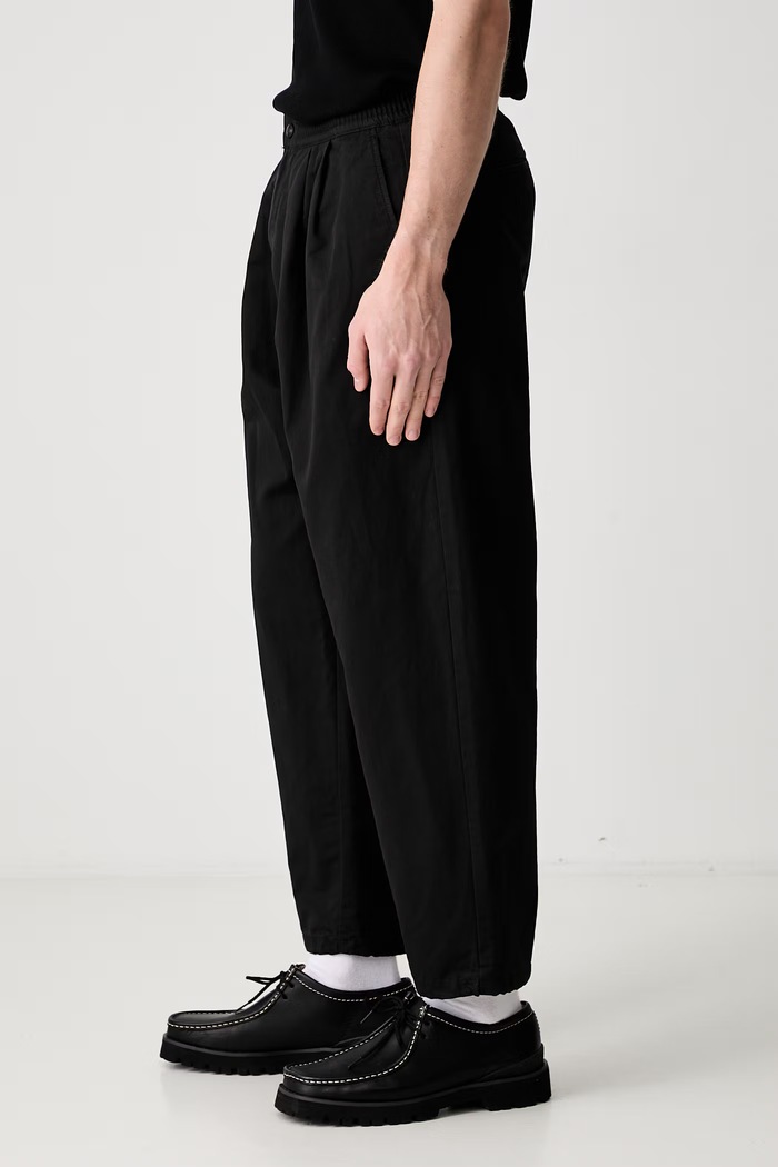 Neighborhood spodnie z bawełną męskie 261ZANH.PTM10 czarny SS26