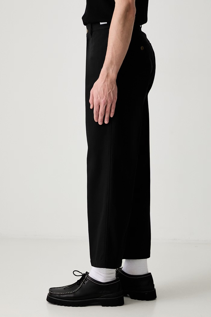 Neighborhood spodnie z bawełną męskie 261ZANH.PTM01 czarny SS26