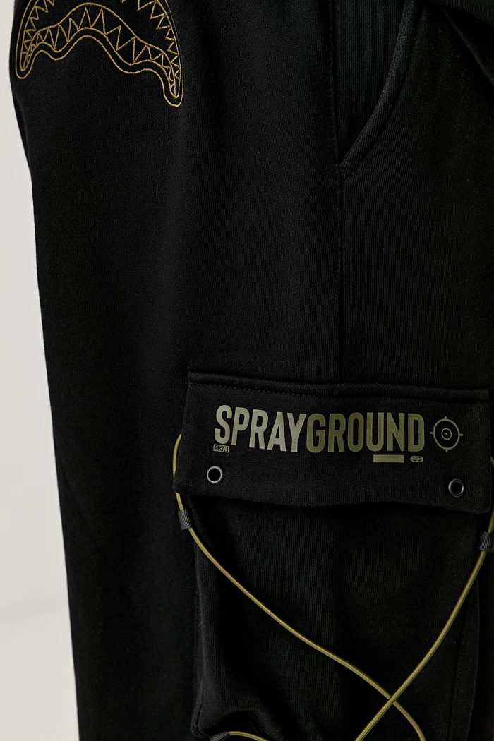 Sprayground spodnie dresowe męskie bawełniane SP804GBLK czarny