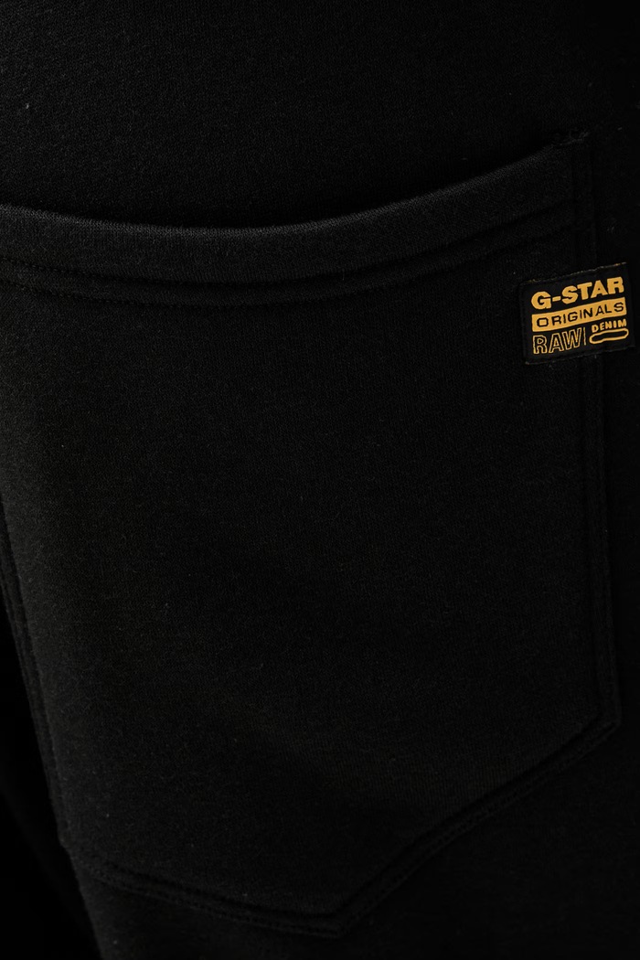 G-Star spodnie dresowe męskie z bawełną Core czarny D30013.E560