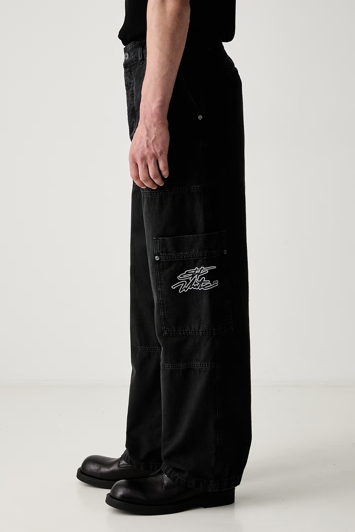 Off-White Vintage Cot cargo trousers cotton Men's 44XCF04ES26F001001 black SS26