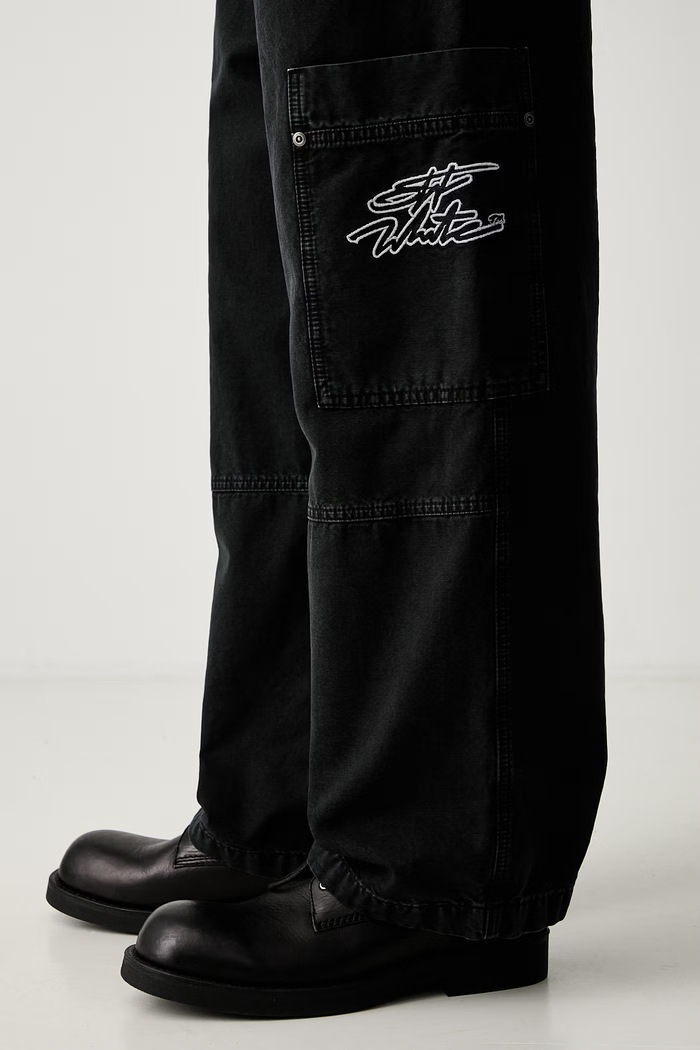 Off-White Vintage Cot cargo trousers cotton Men's black 44XCF04ES26F001001