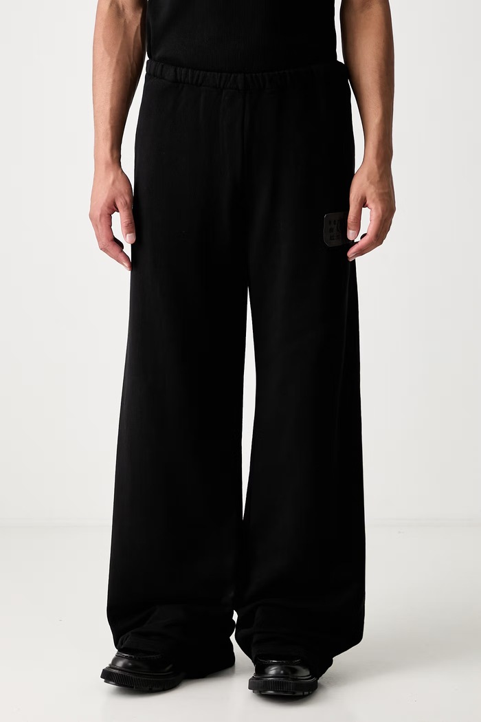 MM6 Maison Margiela spodnie dresowe bawełniane męskie czarny SH2KA0068.M25014