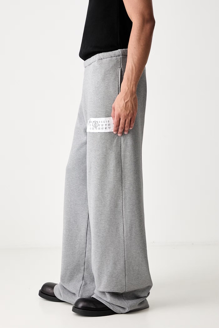 MM6 Maison Margiela spodnie dresowe bawełniane męskie szary SH2KA0068.S25337