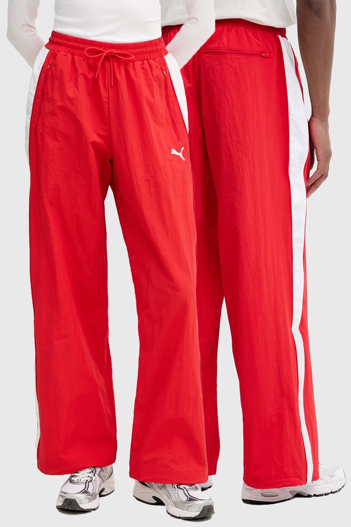 Puma spodnie dresowe Oversized tkanina czerwony 629594