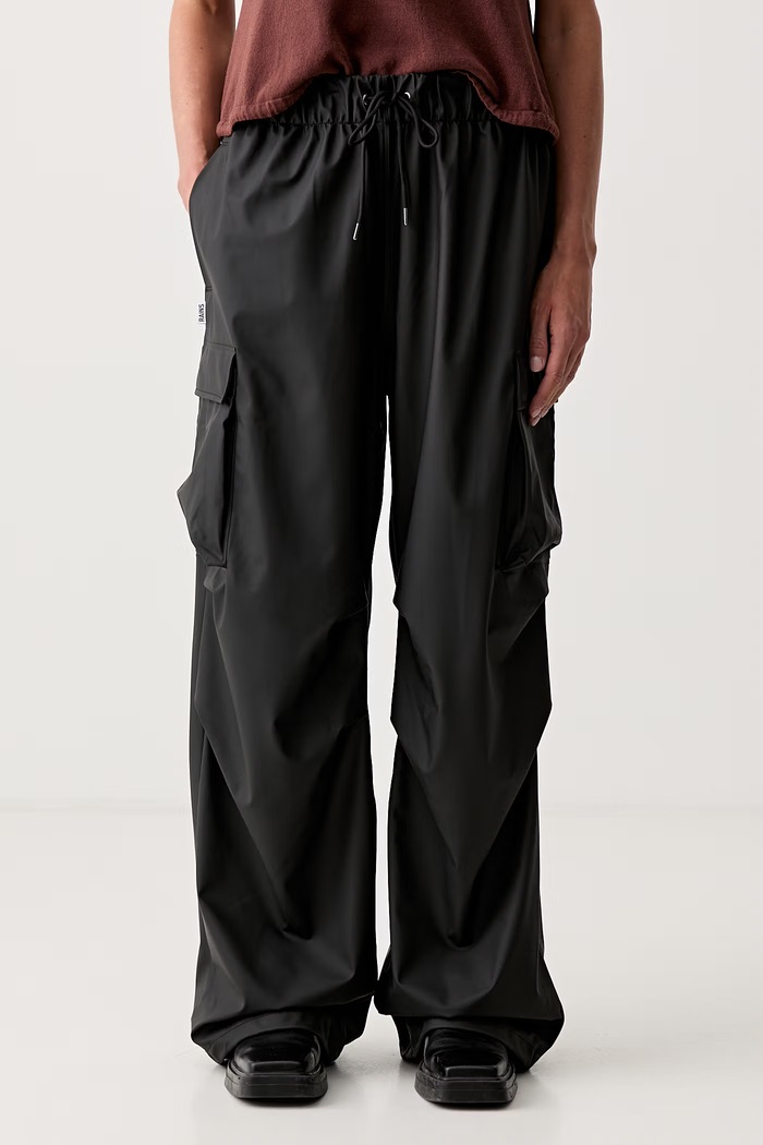 Rains spodnie dresowe 18310 Pocket Rain Pants Wide W3 18310.01 czarny SS26