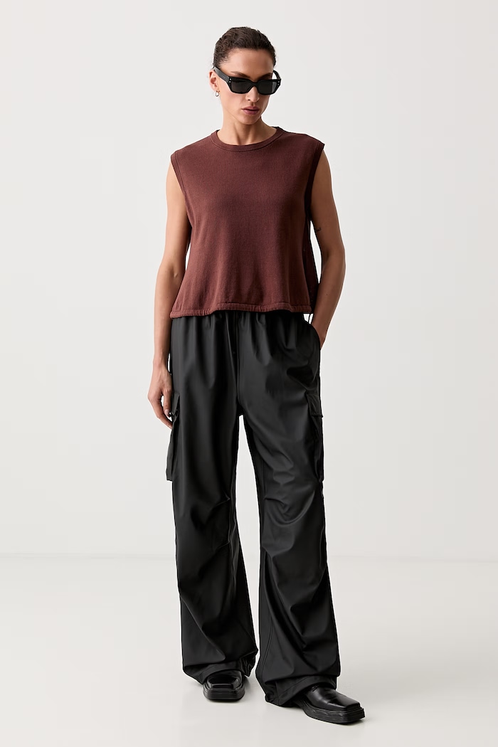 Rains spodnie dresowe 18310 Pocket Rain Pants Wide W3 czarny 18310.01