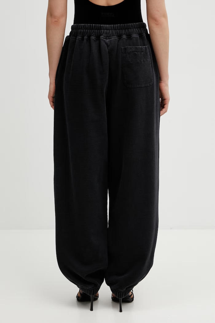 VETEMENTS spodnie dresowe bawełniane Biker Cross Logo ME76SP160B