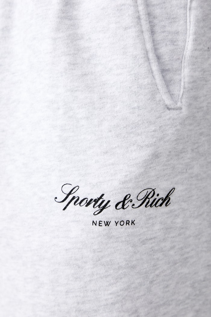Sporty & Rich Signature NY spodnie dresowe bawełniane PA07071329GY03 szary