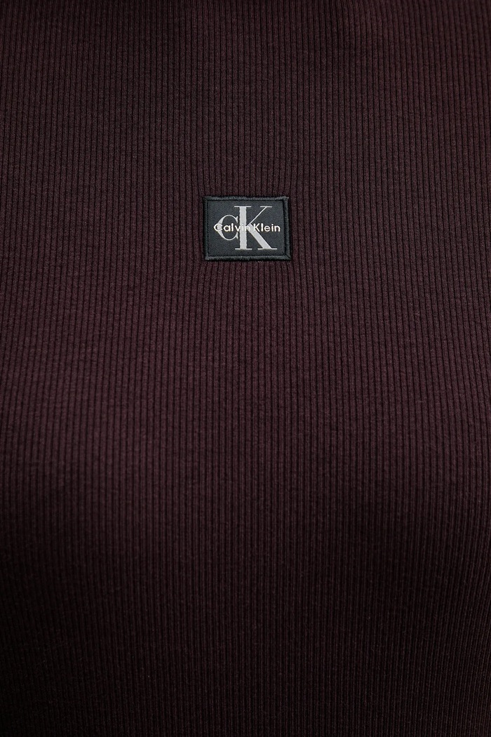 Šaty Calvin Klein Jeans LV047E204G hnědá