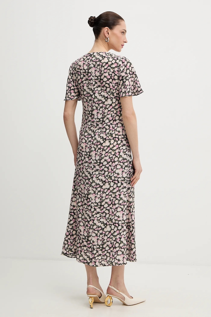 Odzież Weekend Max Mara sukienka jedwabna PAGINE 2615221081600 czarny