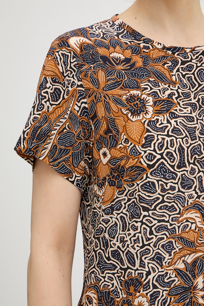 Hedvábné šaty Weekend Max Mara CRESPO 2615221042600 námořnická modř