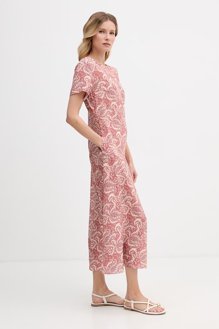 Копринена рокля Weekend Max Mara CRESPO 2615221042600 червен SS26