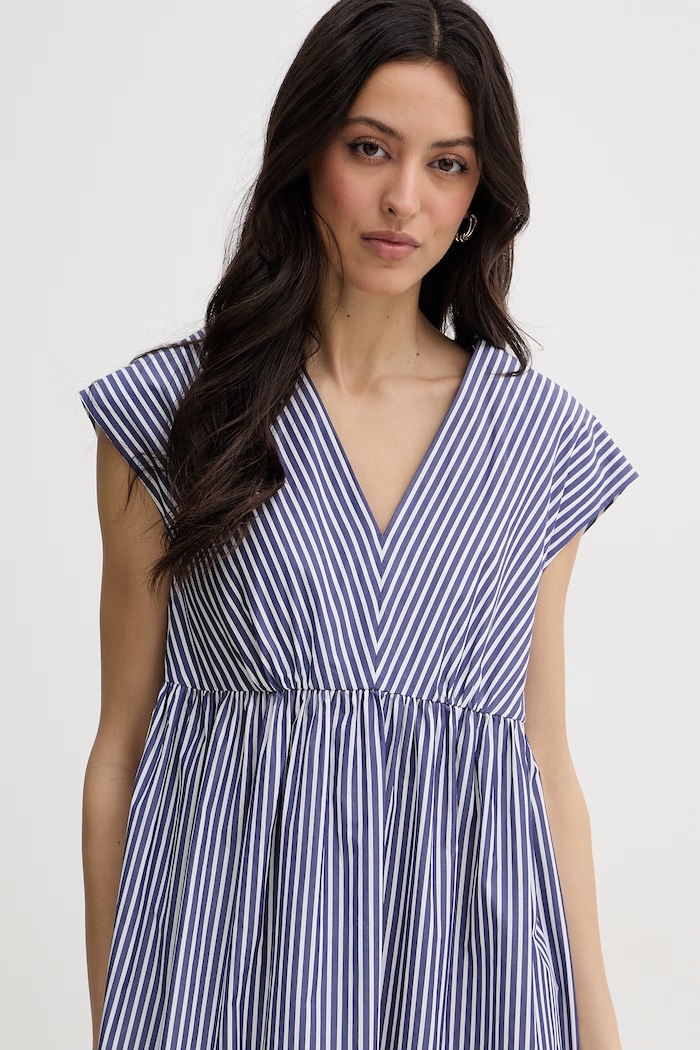 Weekend Max Mara sukienka letnia bawełniana MOLO granatowy 2615221092600