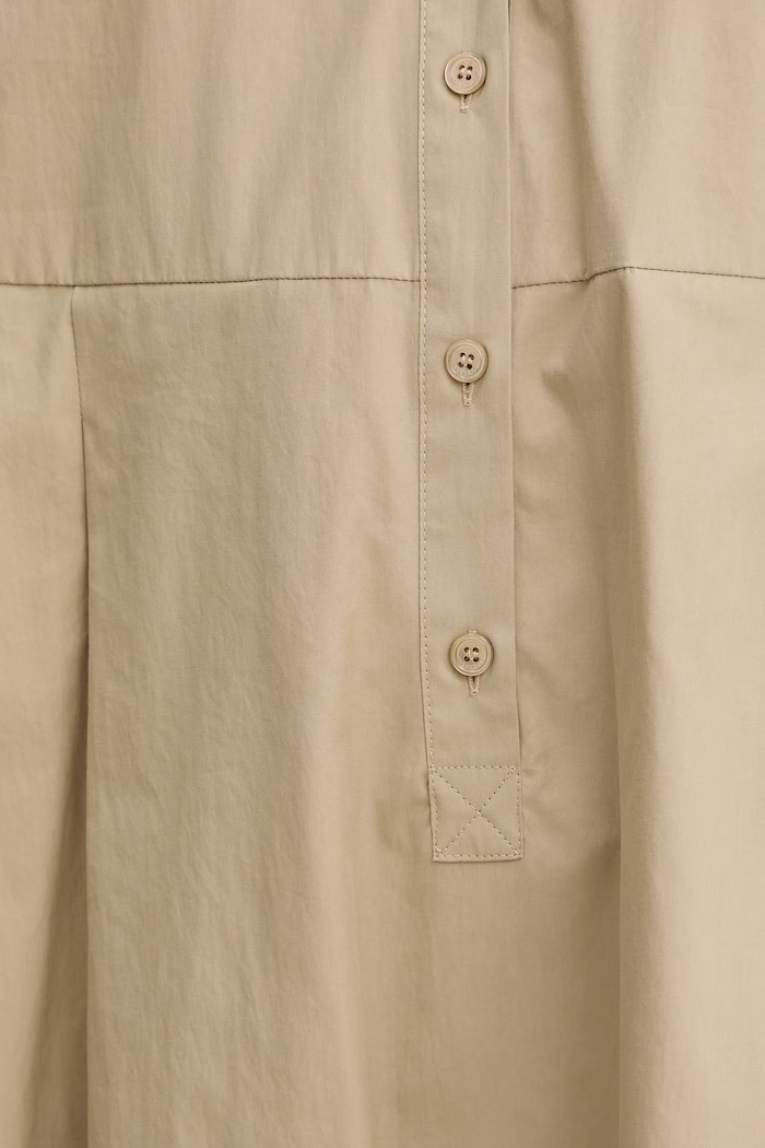 Βαμβακερό φόρεμα Weekend Max Mara SEGGIO 2615221132600 μπεζ