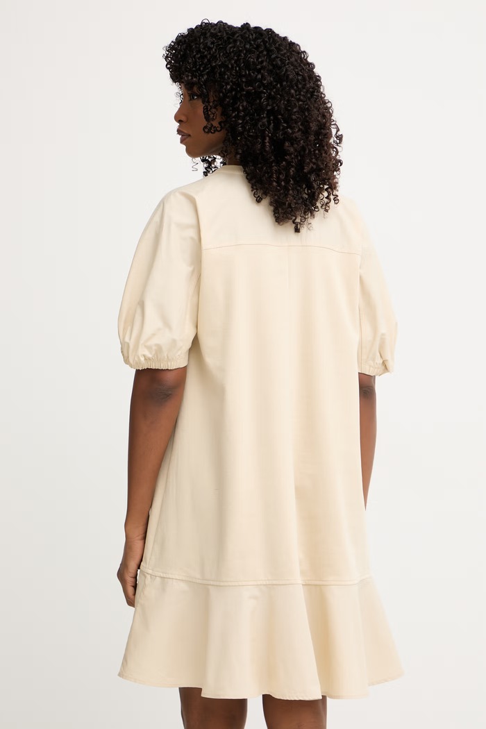 Îmbrăcăminte MM by Max Mara rochie cu bumbac ONORE 2616621018600 bej