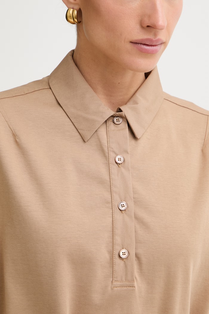 MM by Max Mara rochie de vară cu bumbac ALBERO 2616621028600 bej