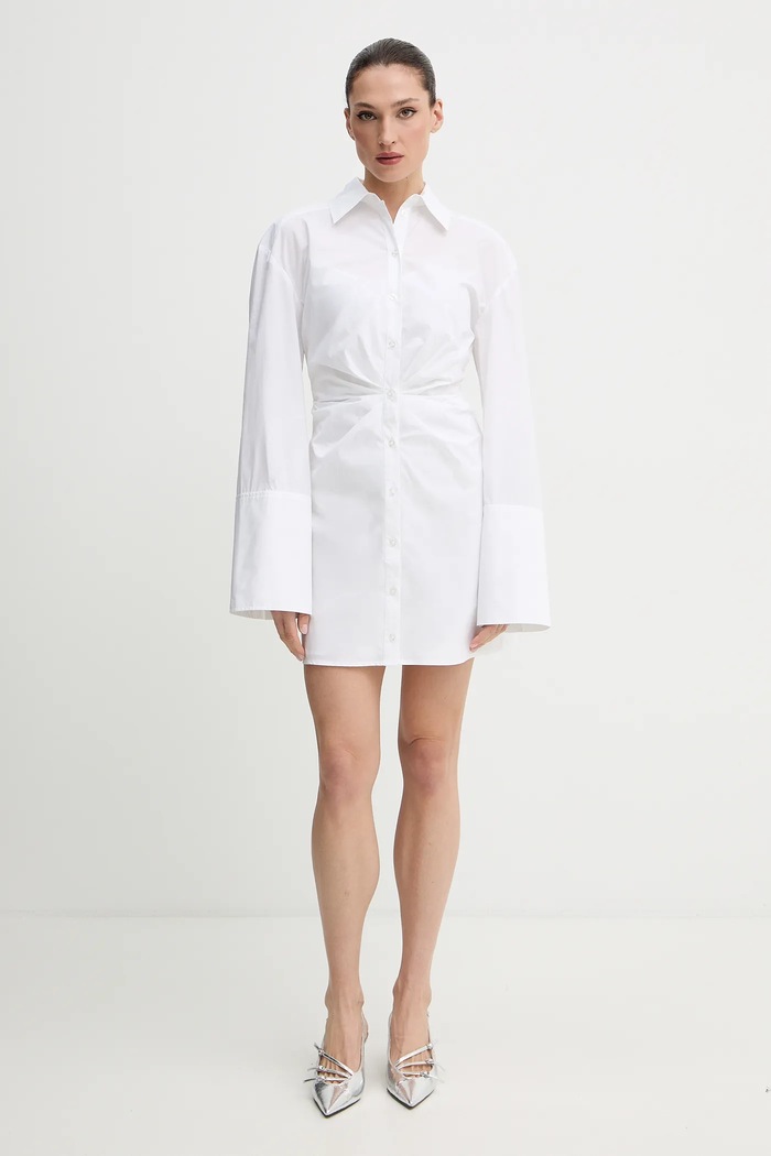 Rotate vestito in cotone 115162400 bianco SS26