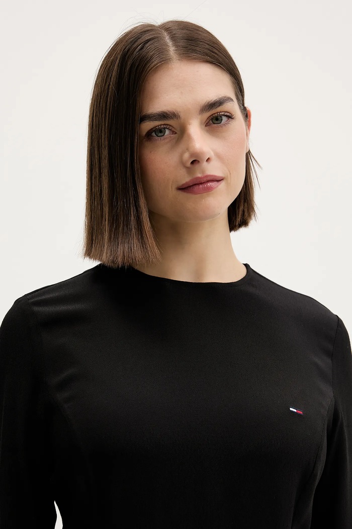 Šaty Tommy Jeans čierna DW0DW21916