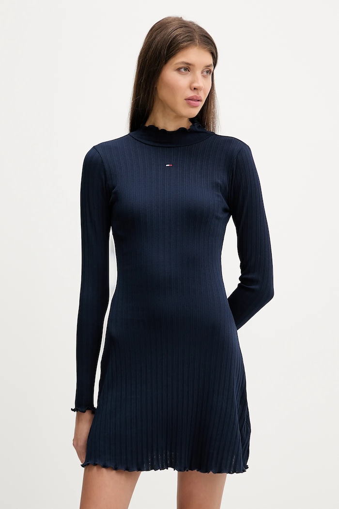 Tommy Jeans ruha hosszú sötétkék DW0DW22576