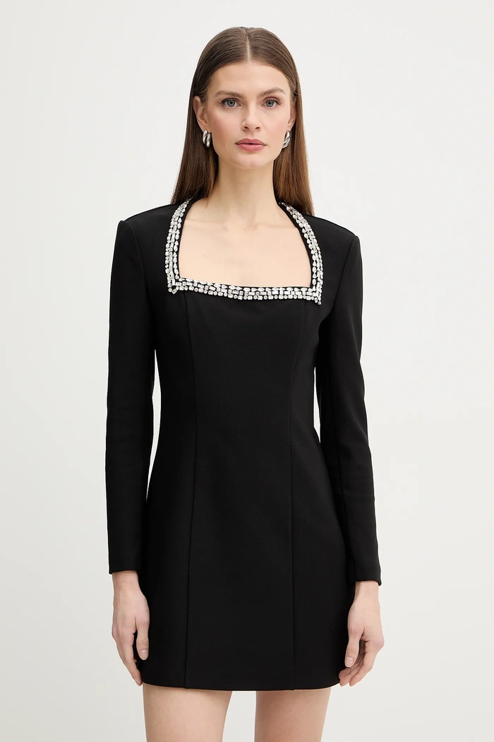 Φόρεμα Marciano by Guess FRIDA μακρύ μαύρο 6RGK08.6302A