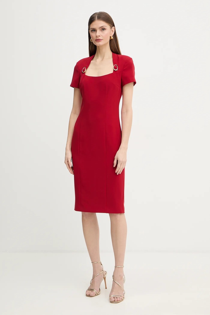 Φόρεμα Marciano by Guess ZAIRA απλικέ κόκκινο 6RGK12.7357A