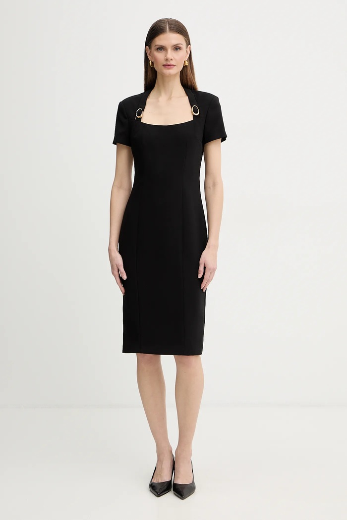 Φόρεμα Marciano by Guess ZAIRA απλικέ μαύρο 6RGK12.7357A