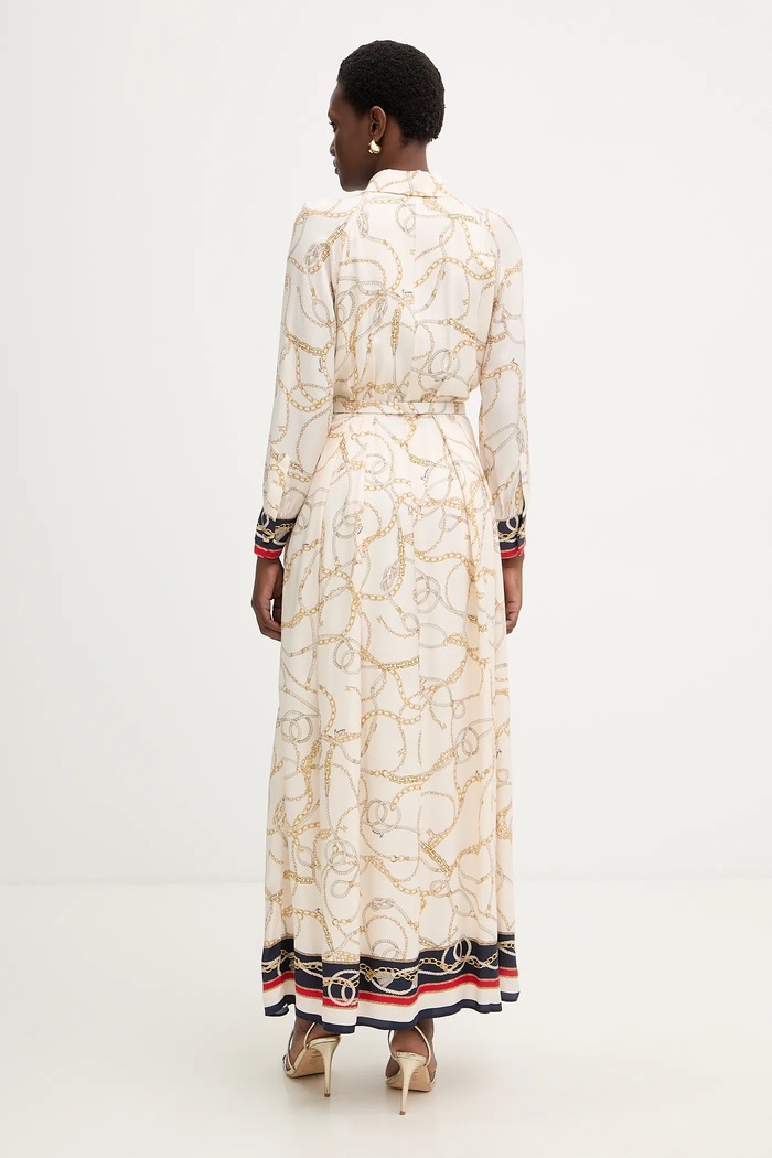 Odzież Marciano by Guess sukienka wiskozowa AMANDA 6RGK33.7439A beżowy