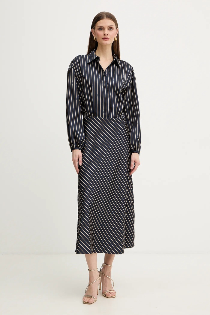Šaty Marciano by Guess FATOU pásiky tmavomodrá 6RGK46.7430A